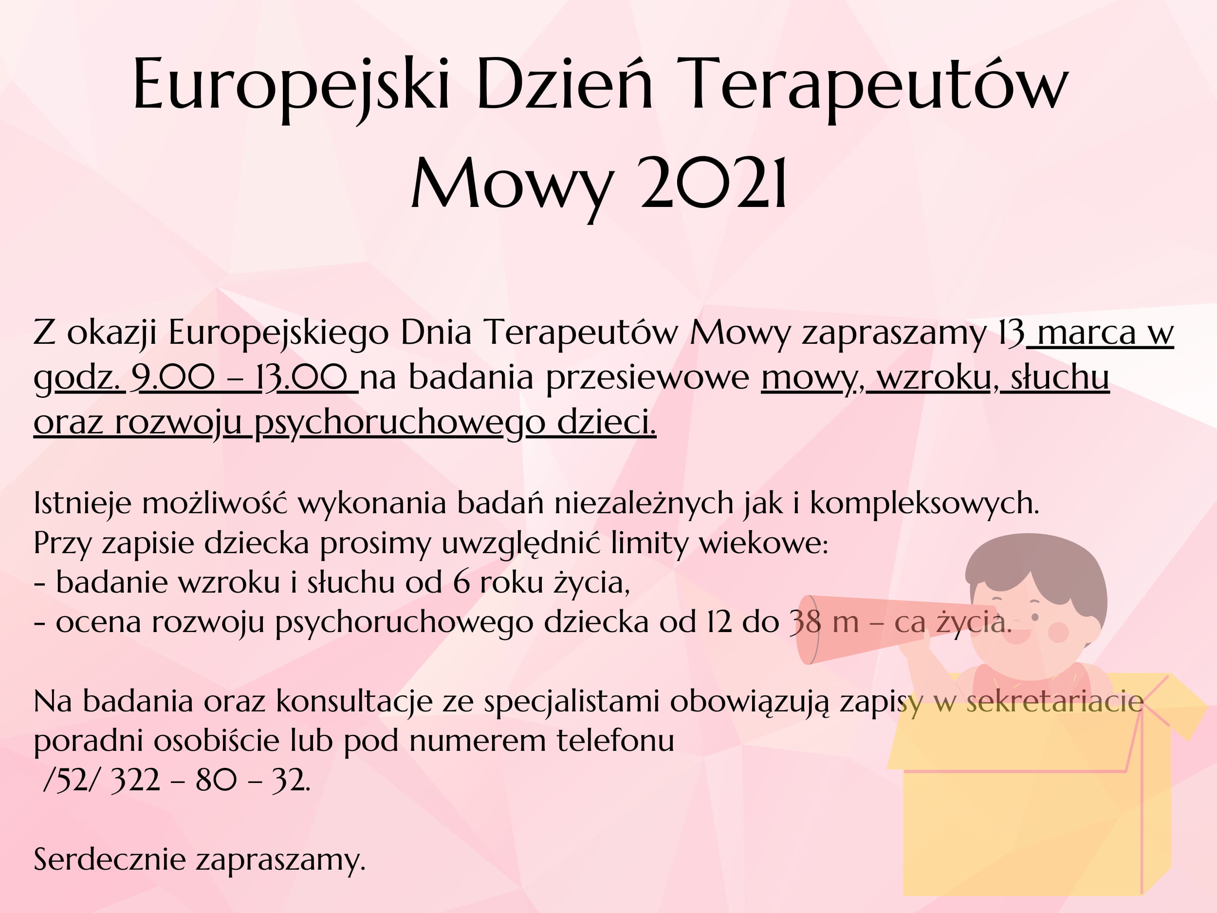 Europejski Dzień Terapeutów Mowy 2021 13.03 1