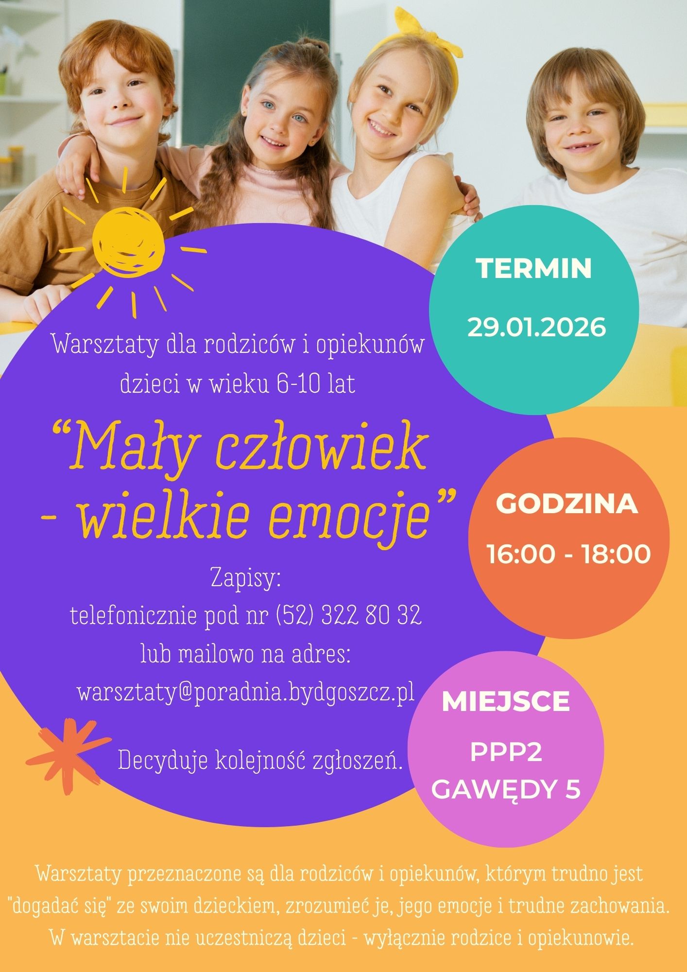 warsztaty Mały człowiek wielkie emocje 29.01